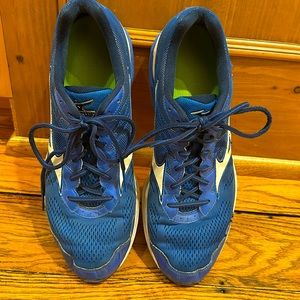 MIZUNO MENS WAVE RIDER 20 BLUE AND WHITE RUNNING SHOES SIZE 13